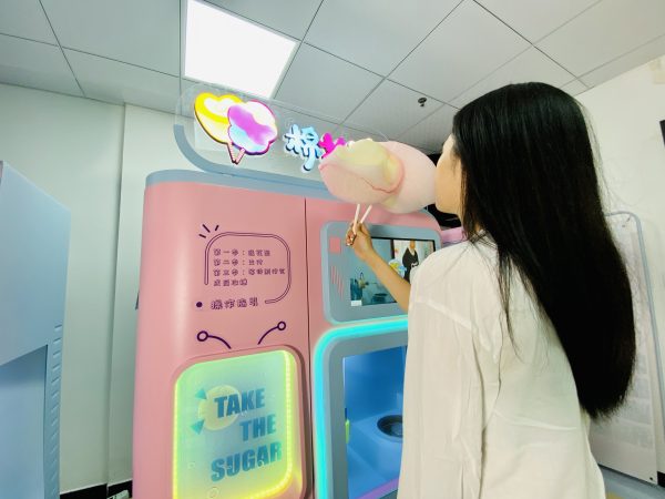 2022 Best Cotton Candy Vending Machine Made In China|Factory Price Cotton Candy Vending Machine For Sale